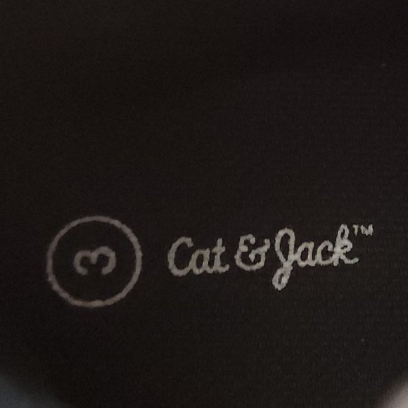 Cat & Jack Gray Canvas High-Top Sneakers Size 3 - Picture 16 of 16